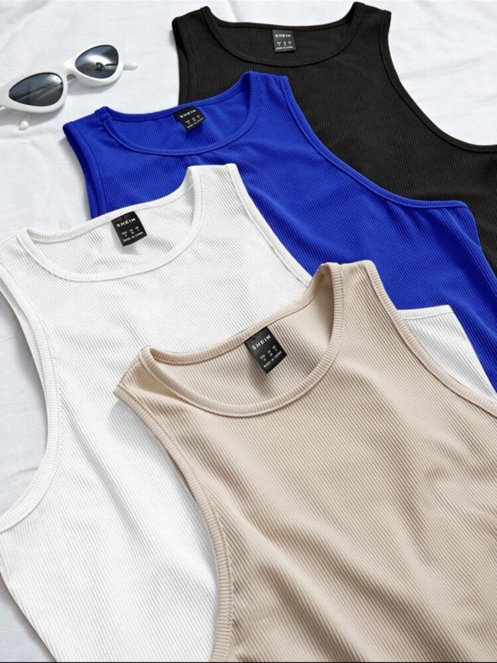 4 Pk Ribbed Tank Top - Picture 4 of 9